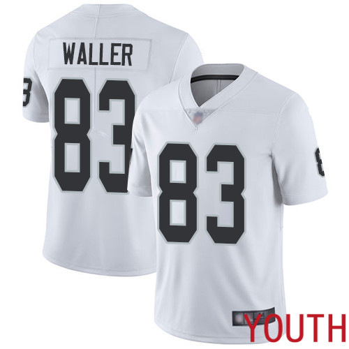 Oakland Raiders Limited White Youth Darren Waller Road Jersey NFL Football #83 Vapor Untouchable Jersey->nfl t-shirts->Sports Accessory